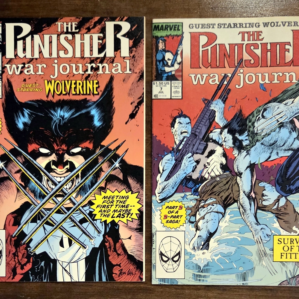 The Punisher War Journal Comics Featuring Wolverine